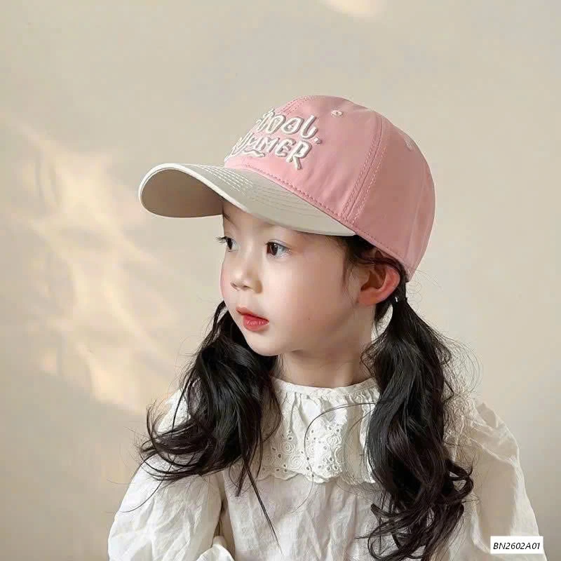 MŨ KẾT PHỐI MÀU THÊU CHỮ