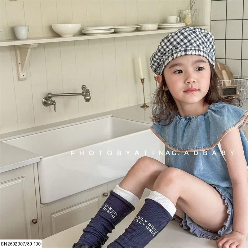 ÁO DENIM SÁT NÁCH CỔ SEN