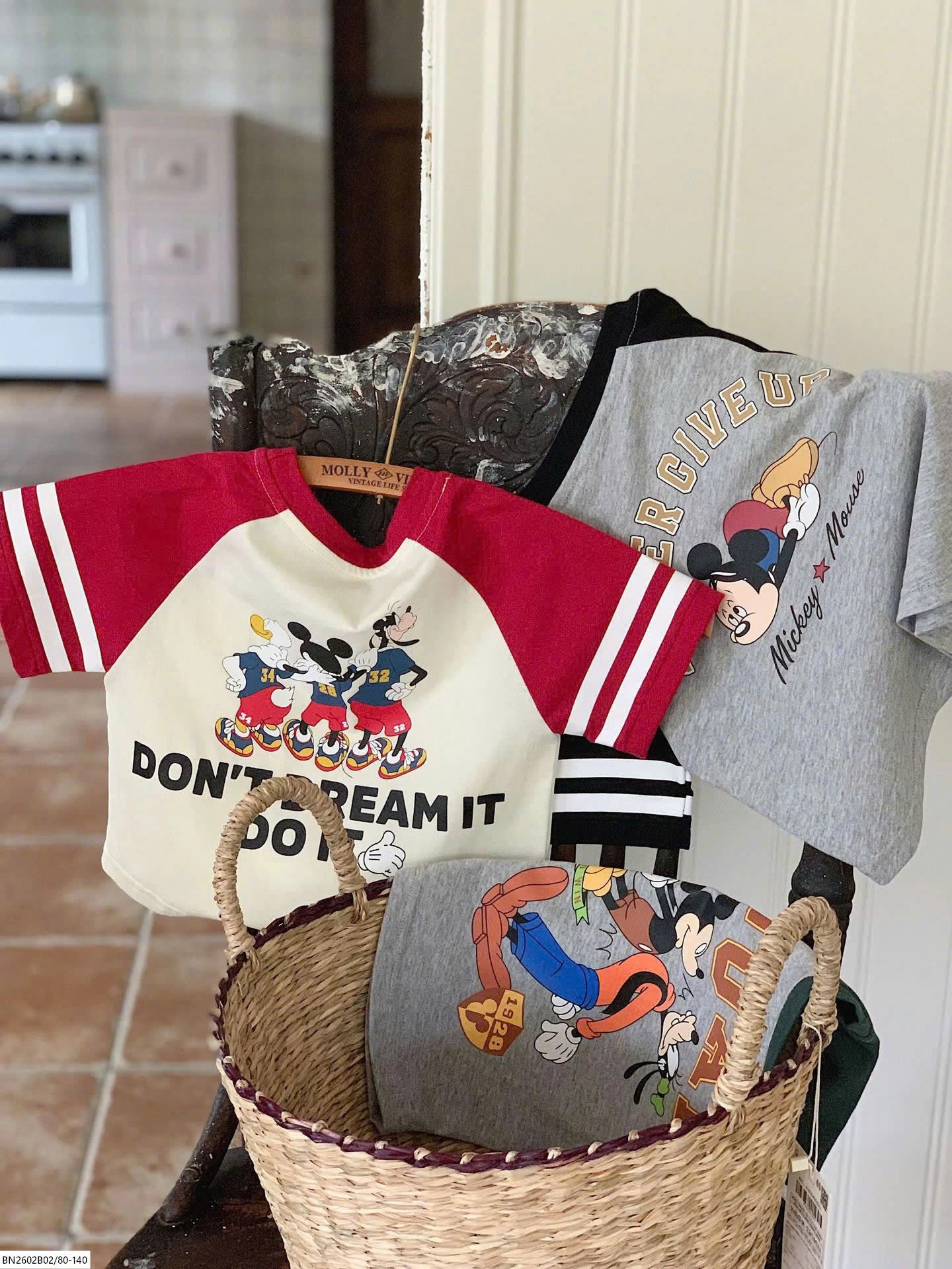 ÁO THUN MICKEY PHỐI MÀU