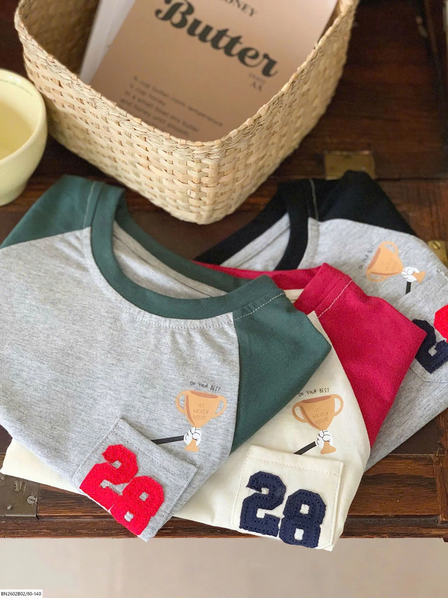 ÁO THUN MICKEY PHỐI MÀU