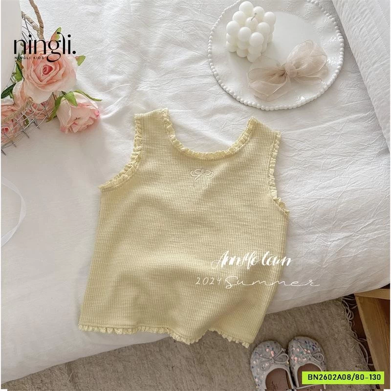 ÁO GÂN SÁT NÁCH THÊU NƠ NINGLI