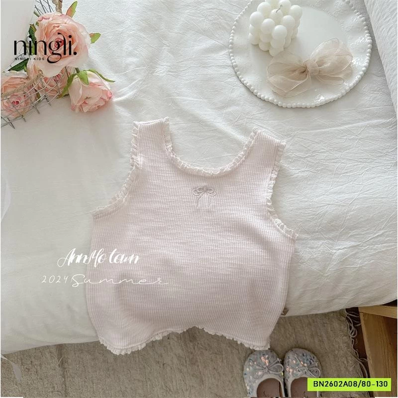 ÁO GÂN SÁT NÁCH THÊU NƠ NINGLI