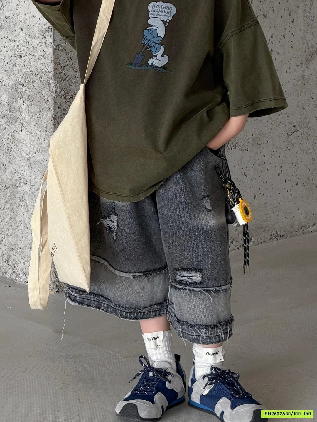 SHORT JEANS RÁCH LOANG CÁ TÍNH