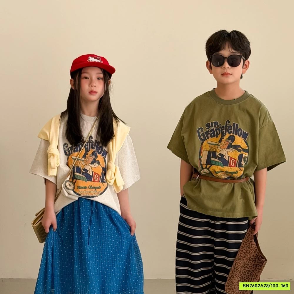 ÁO THUN IN HÌNH CÁ TÍNH KUMAIKIDS