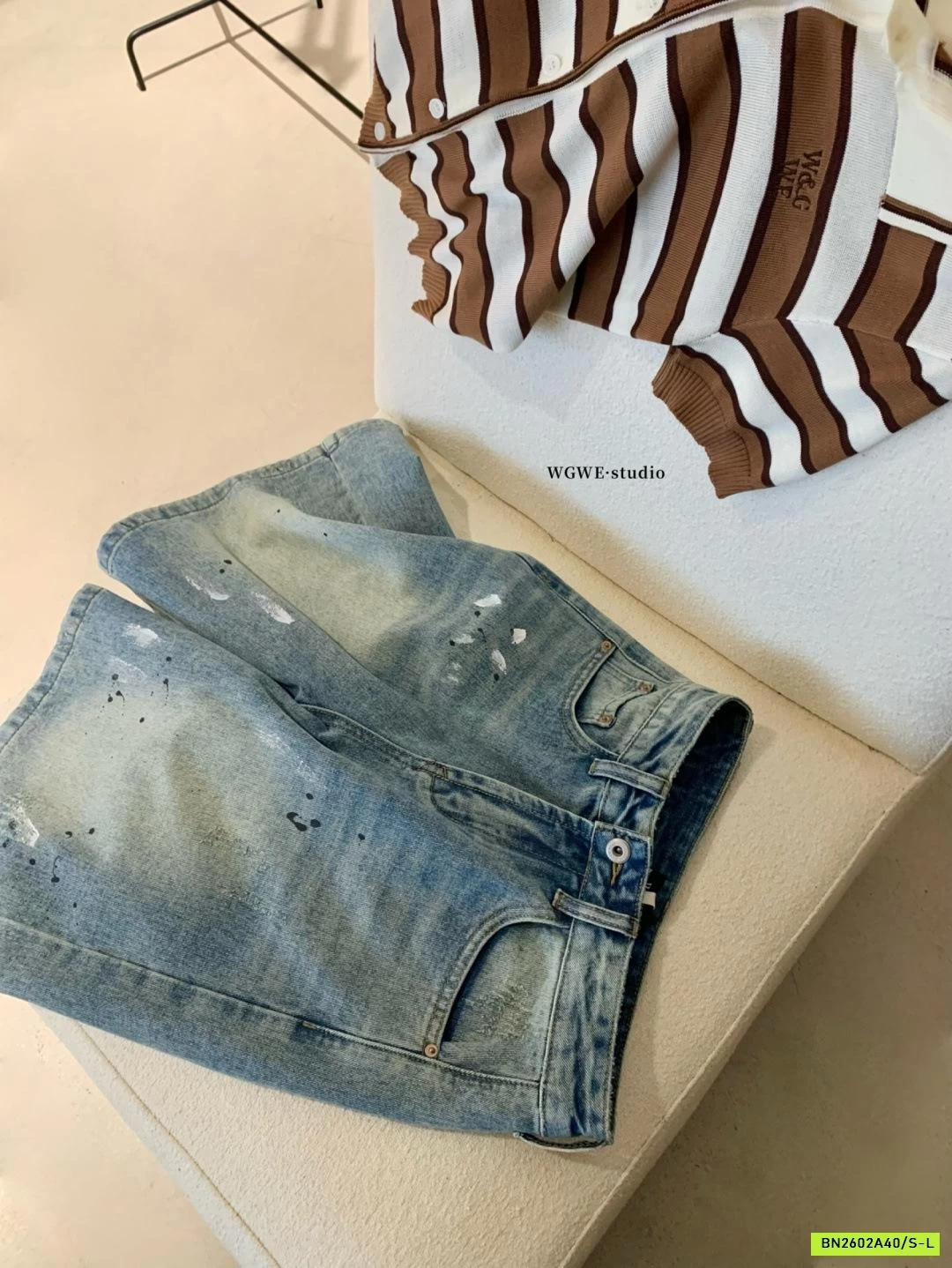 JEANS LỬNG VẢY SƠN WGWE8753
