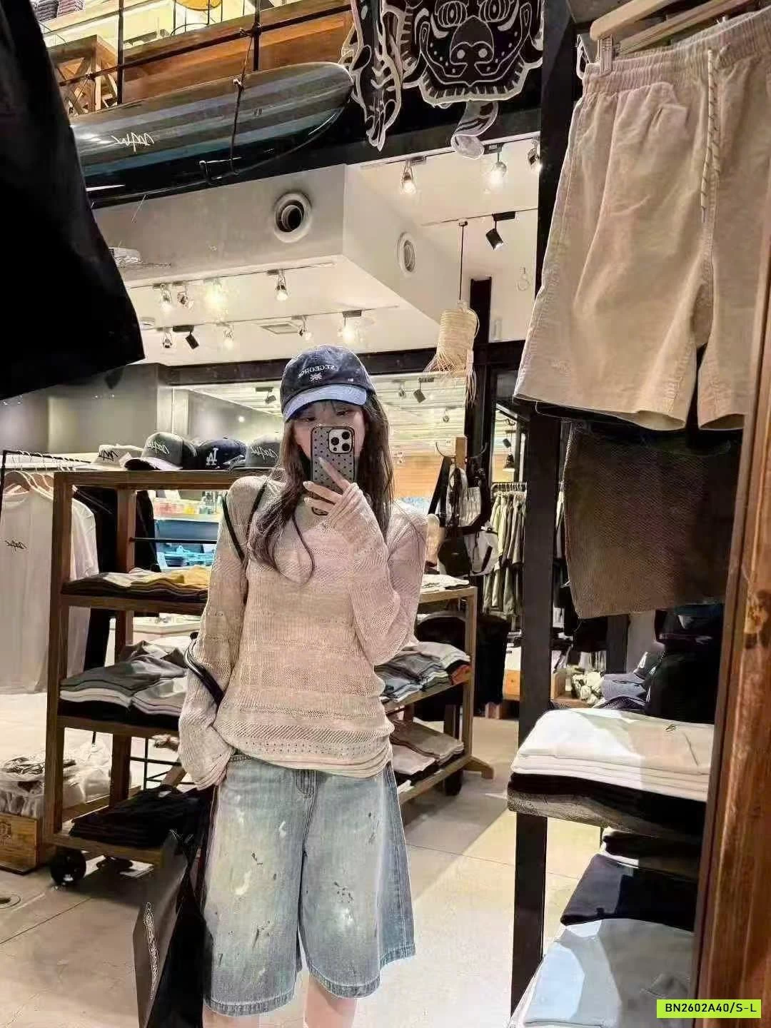 JEANS LỬNG VẢY SƠN WGWE8753