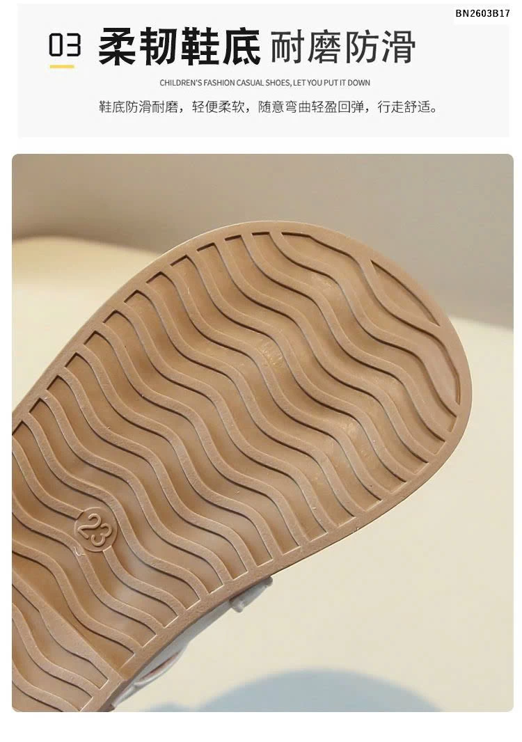 GIÀY BÚP BẾ DA PU VIỀN REN