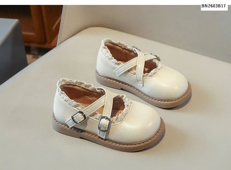 GIÀY BÚP BẾ DA PU VIỀN REN