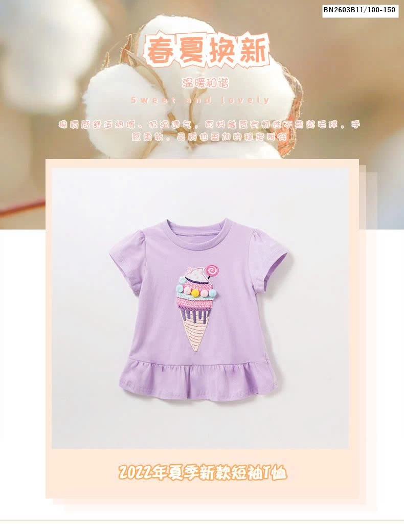 BST ÁO THUN BÉ GÁI MALWEE