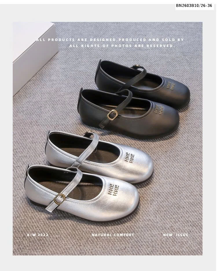 GIÀY BÚP BÊ DA MỀM BÉ GÁI