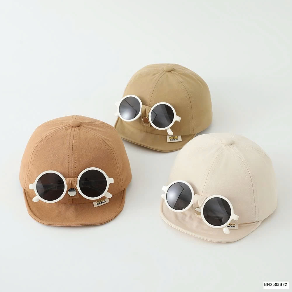 MŨ LƯỠI TRAI KÈM KÍNH NHÍ