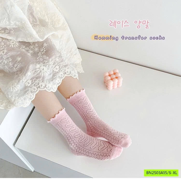 TẤT LƯỚI NGANG GỐI SẮC MÀU