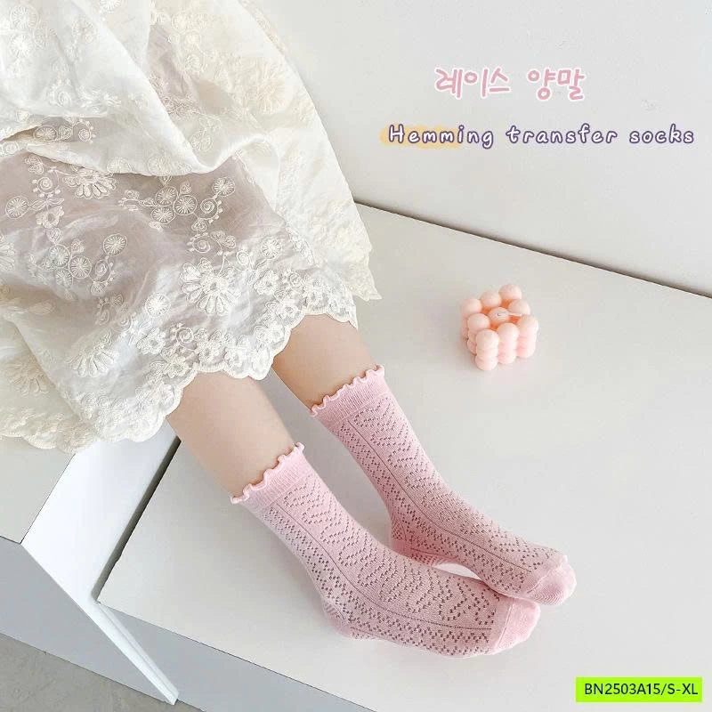 TẤT LƯỚI NGANG GỐI SẮC MÀU