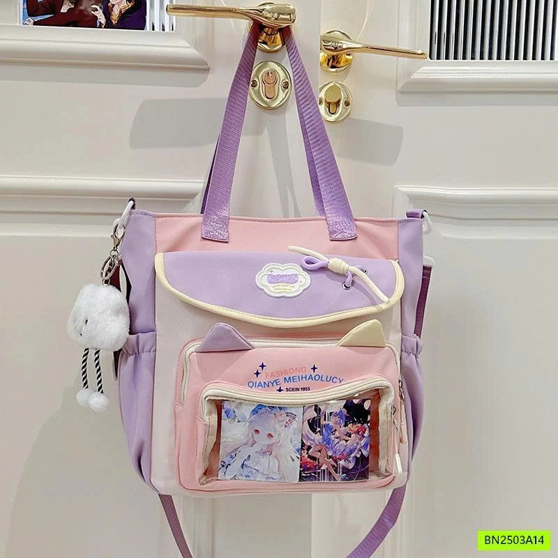 TÚI ĐEO CHÉO CANVAS HỌC THÊM