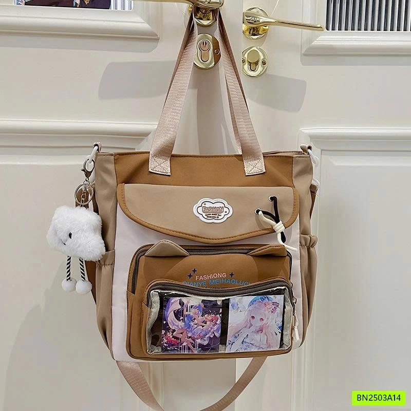 TÚI ĐEO CHÉO CANVAS HỌC THÊM