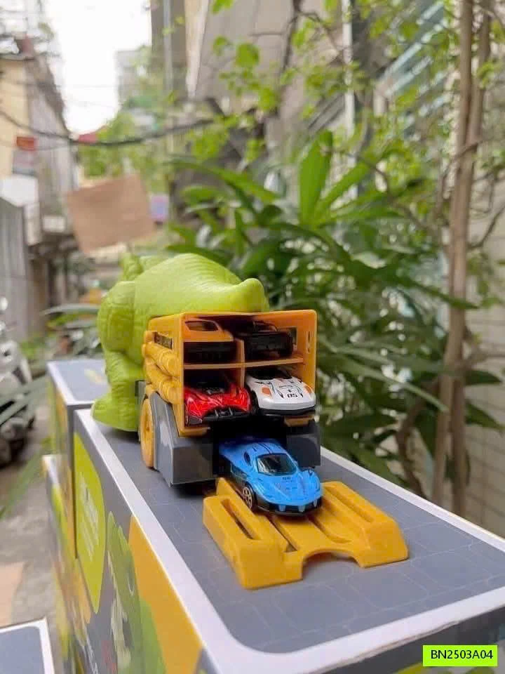 ĐỒ CHƠI KHỦNG LONG NUỐT Ô TÔ CHO BÉ