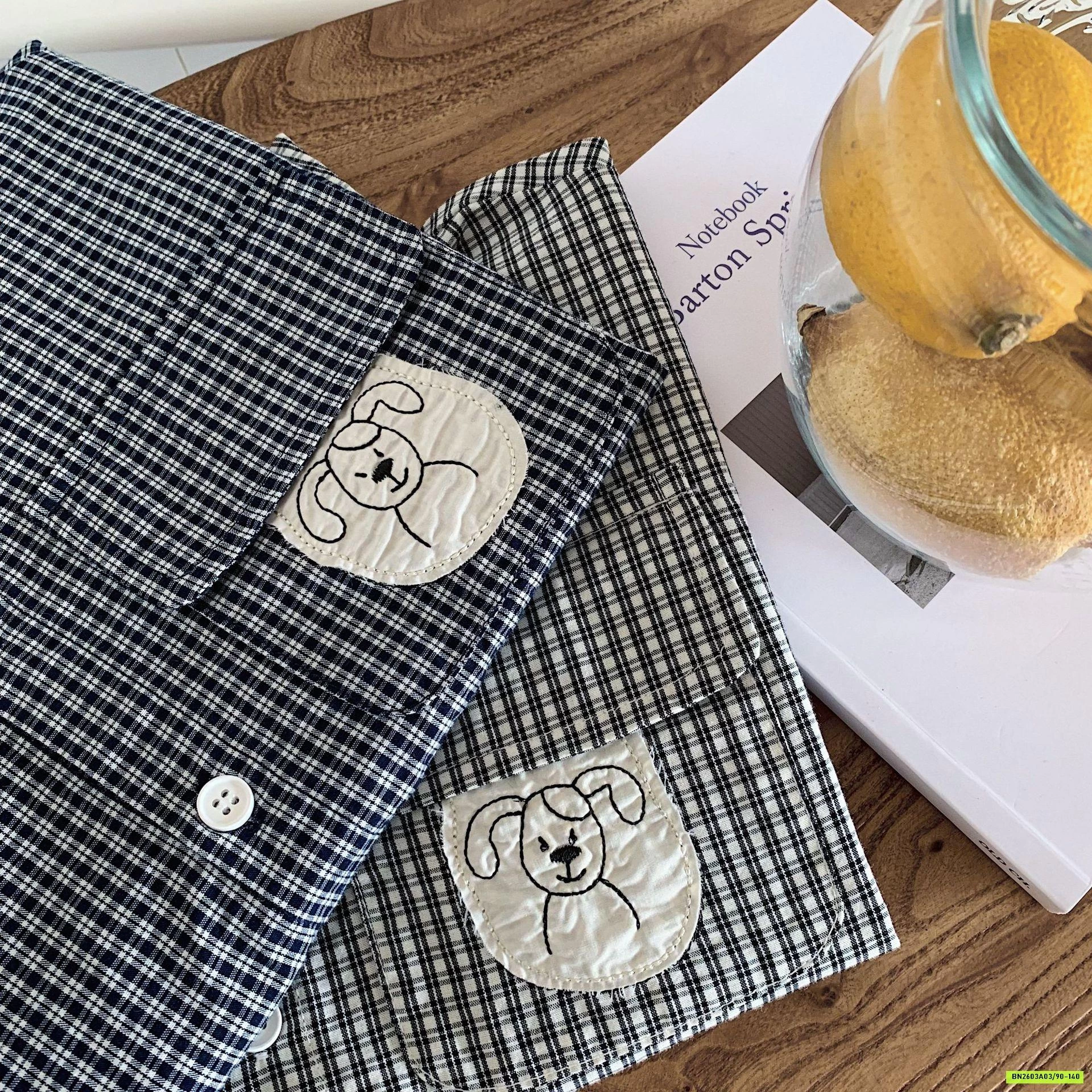 SƠ MI CỘC TAY CARO GẤU