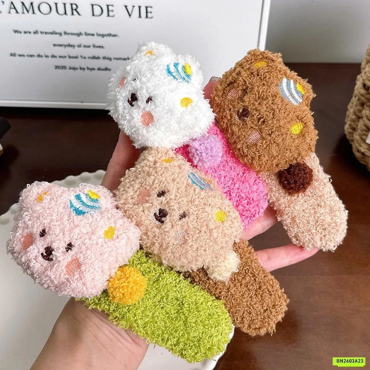 SÉT 4 KẸP TÓC BÔNG KUTE