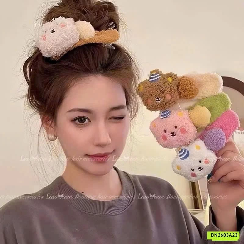 SÉT 4 KẸP TÓC BÔNG KUTE