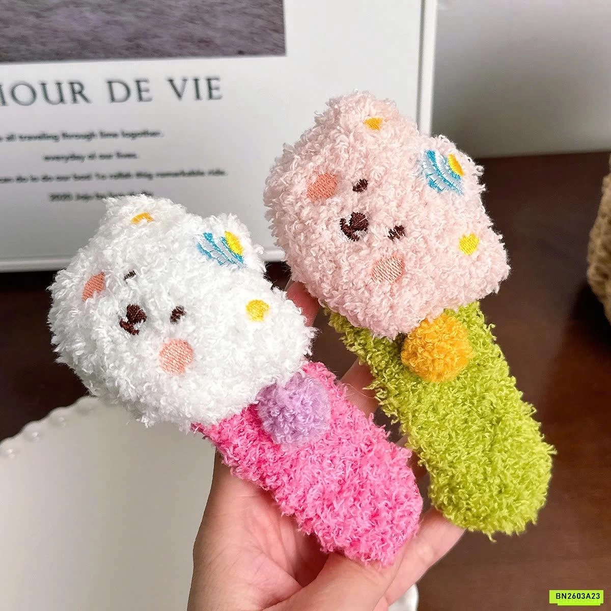 SÉT 4 KẸP TÓC BÔNG KUTE