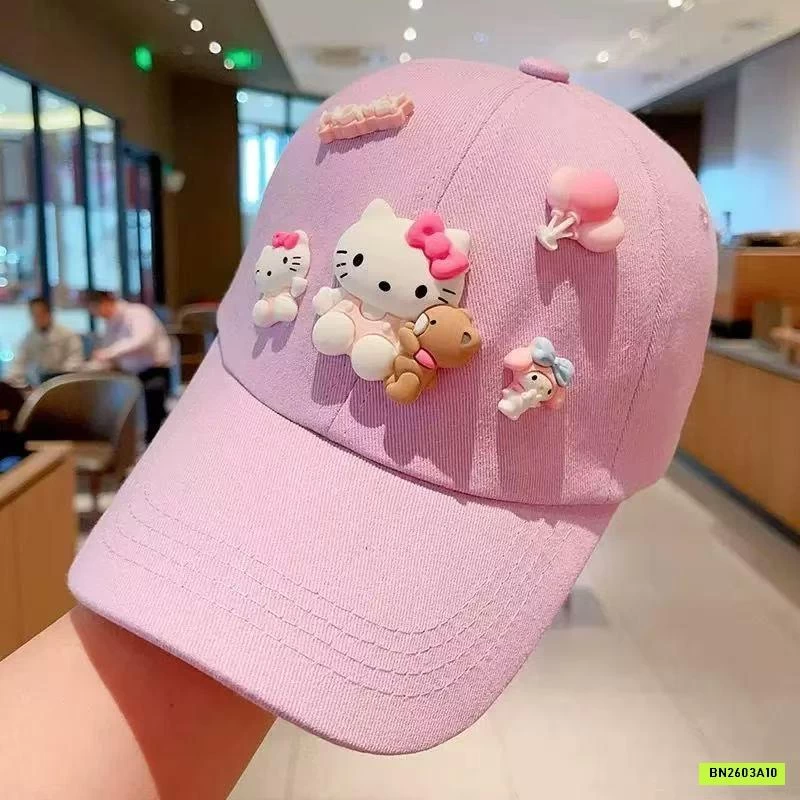 MŨ KẾT GẮN CHARM KITTY