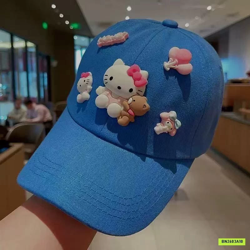 MŨ KẾT GẮN CHARM KITTY