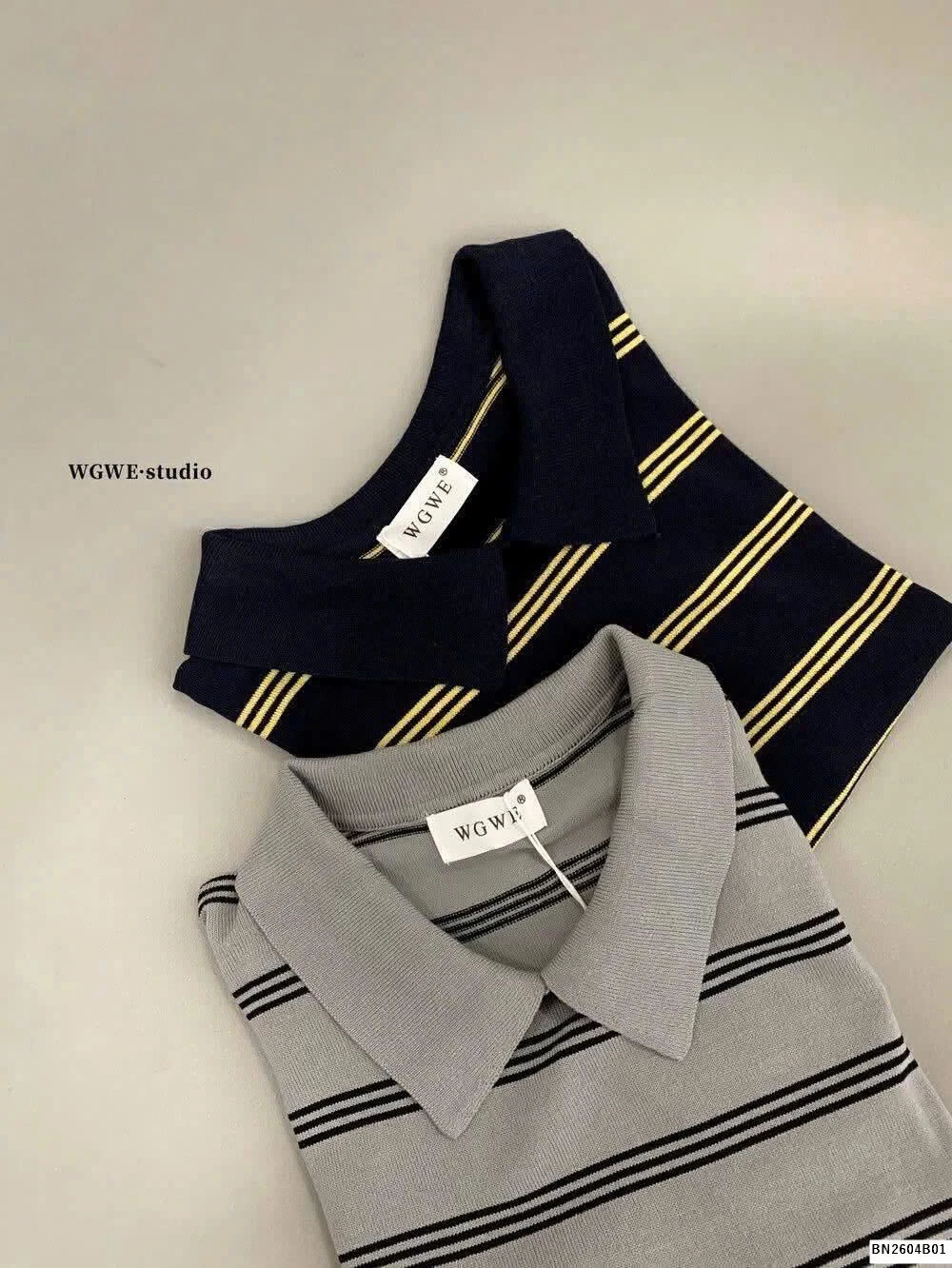 ÁO POLO KẺ NGANG WGWE