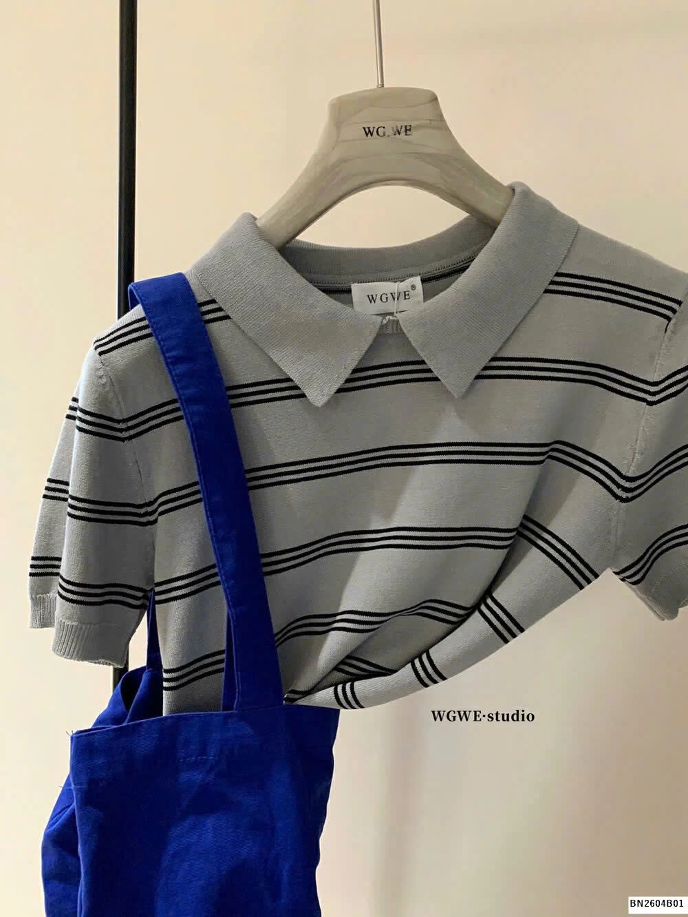 ÁO POLO KẺ NGANG WGWE