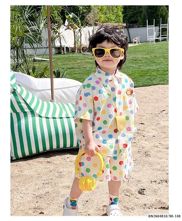 SÉT SƠ MI CHẤM BI SẮC MÀU