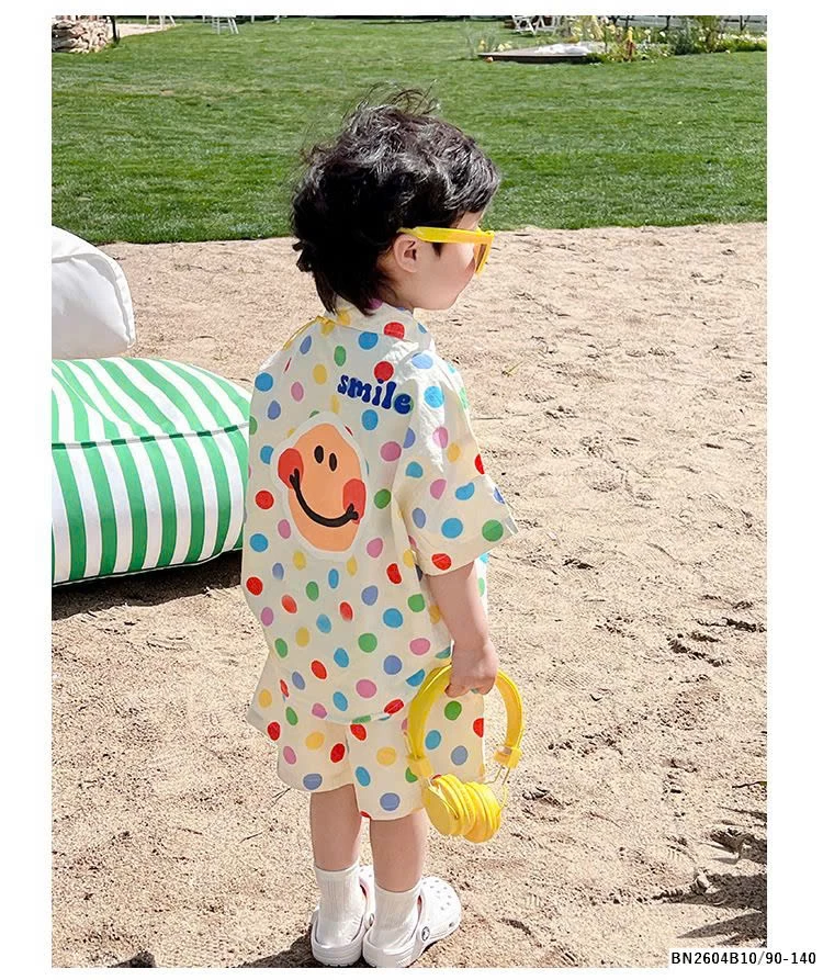 SÉT SƠ MI CHẤM BI SẮC MÀU