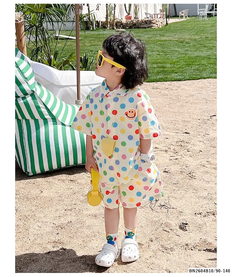 SÉT SƠ MI CHẤM BI SẮC MÀU