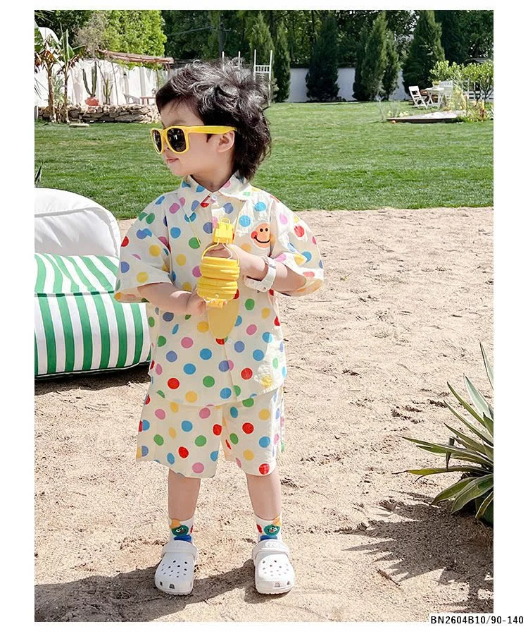 SÉT SƠ MI CHẤM BI SẮC MÀU