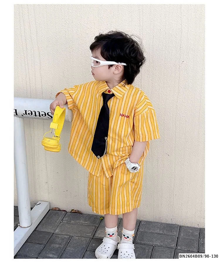 SÉT SƠ MI SỌC VÀNG