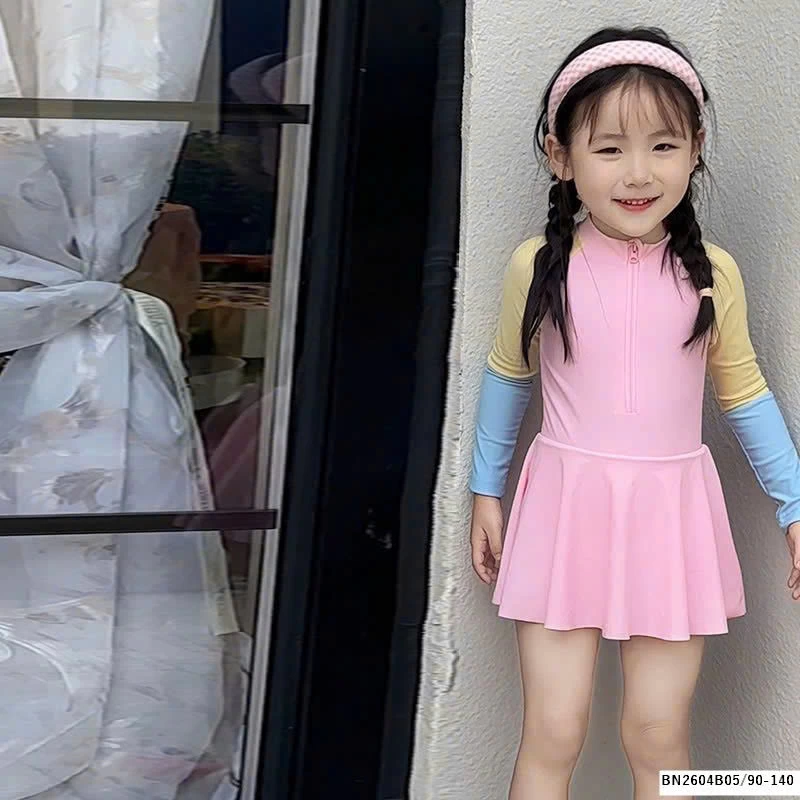 Bộ bơi phủ váy phối màu