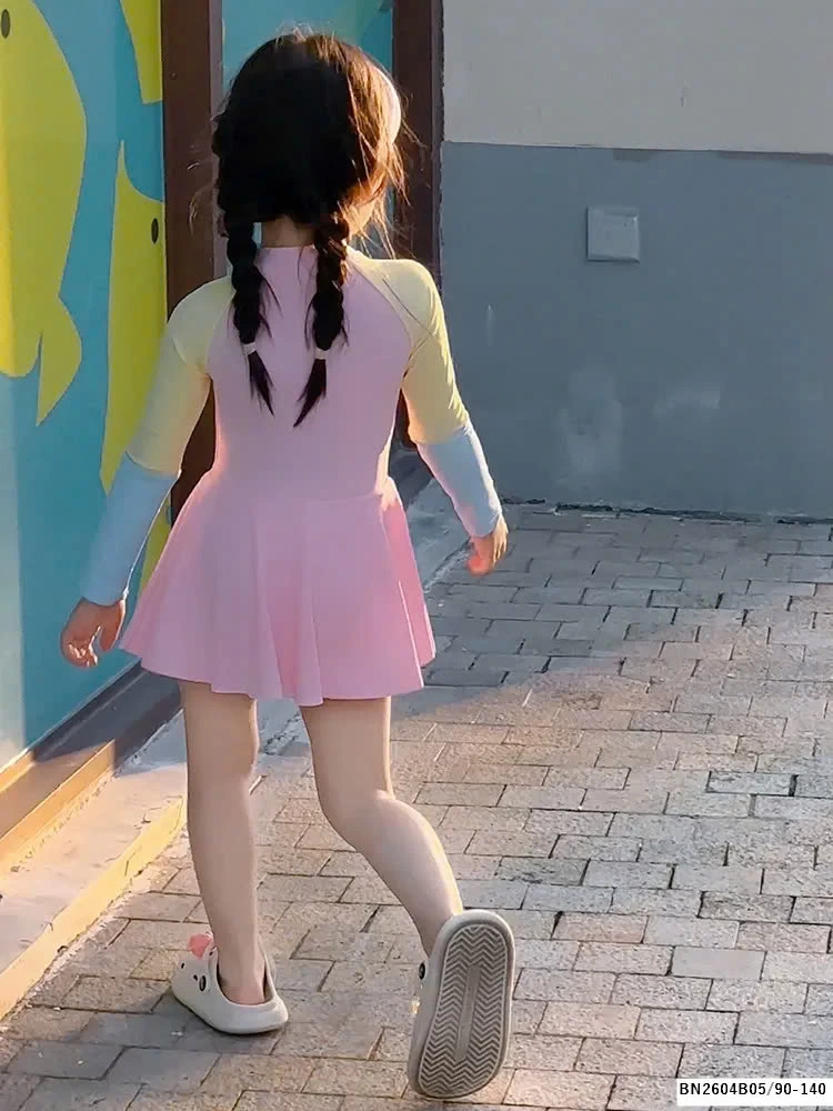 Bộ bơi phủ váy phối màu