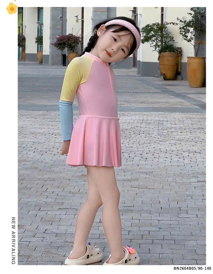 Bộ bơi phủ váy phối màu