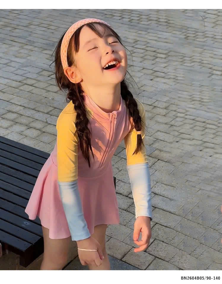 Bộ bơi phủ váy phối màu