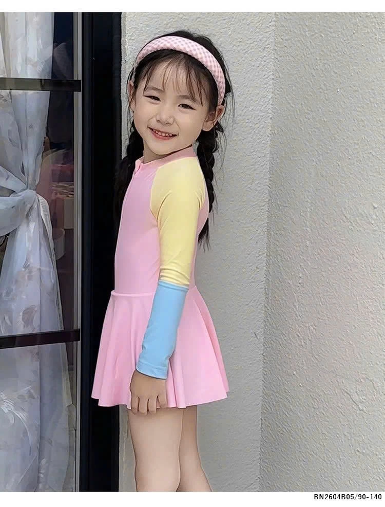 Bộ bơi phủ váy phối màu