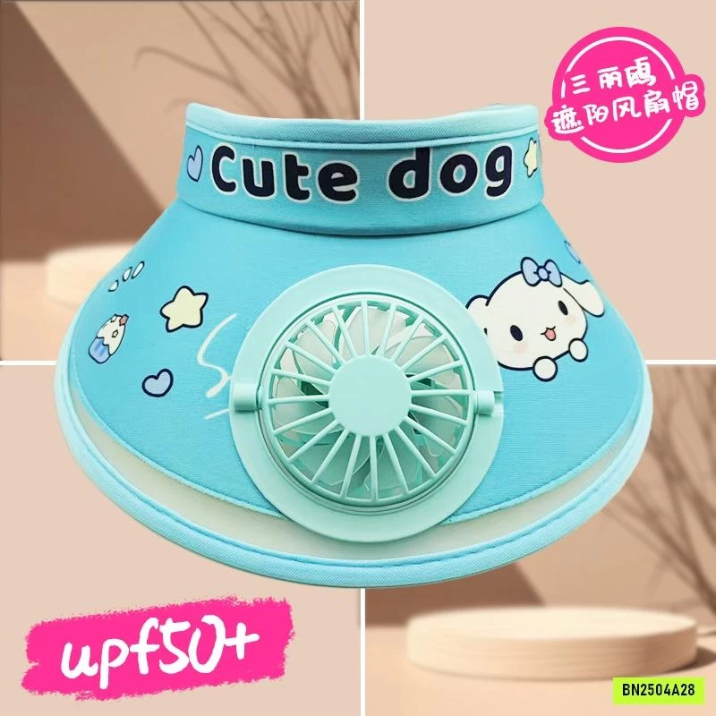 MŨ CHỐNG NẮNG KÈM QUẠT SANRIO