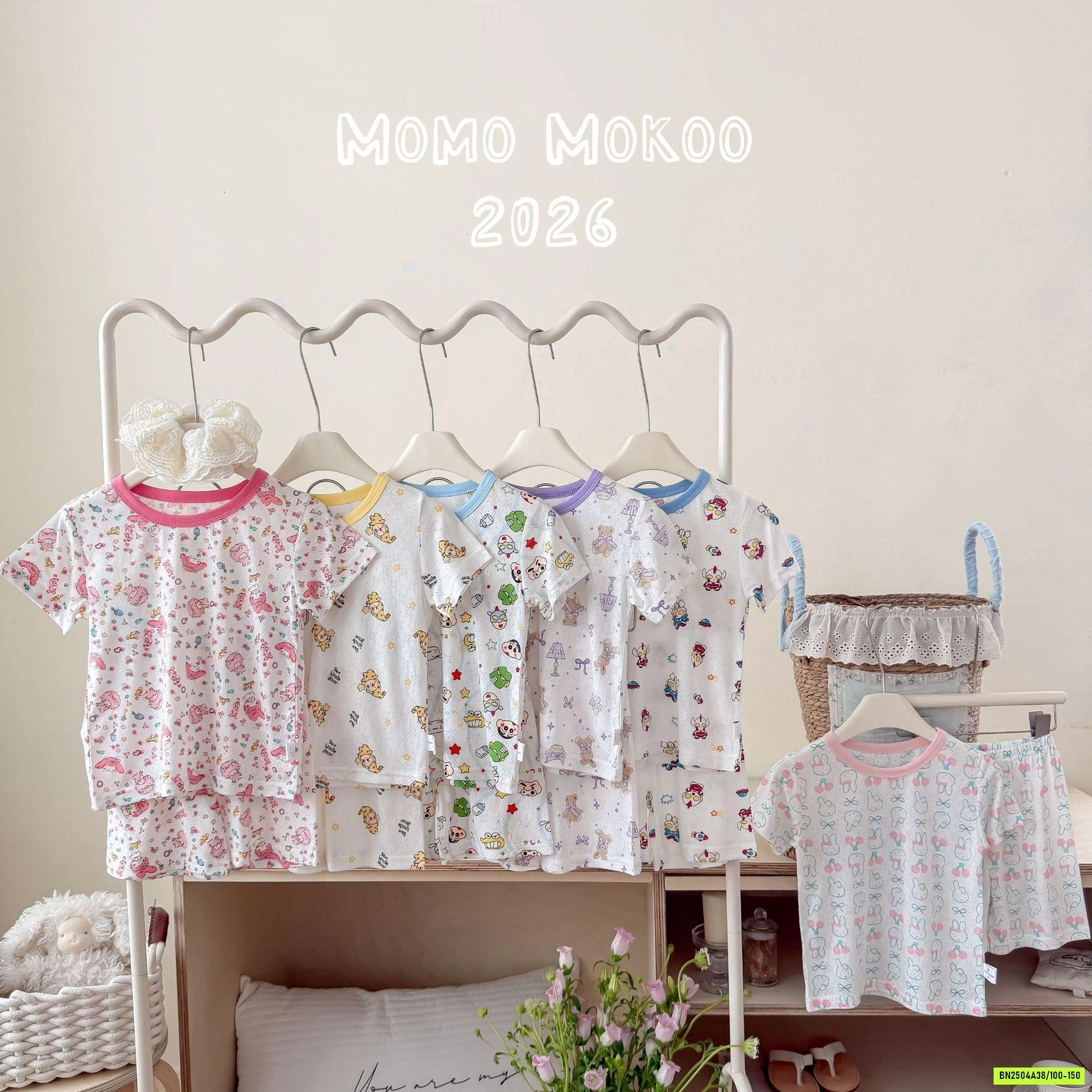 BỘ COTTON GIẤY THÔNG HƠI HOẠT HÌNH