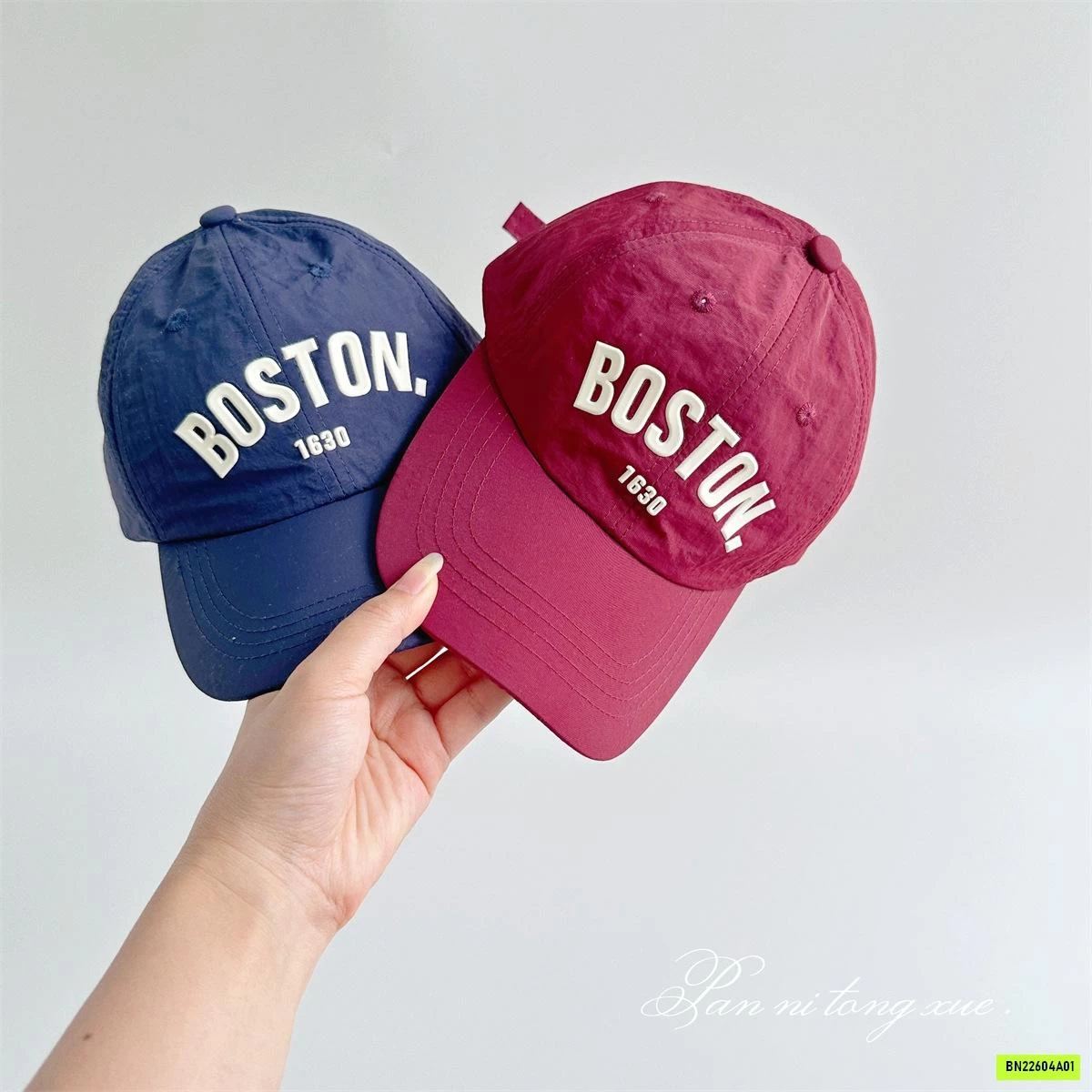 MŨ KẾT THÊU BOSTON MẸ BÉ