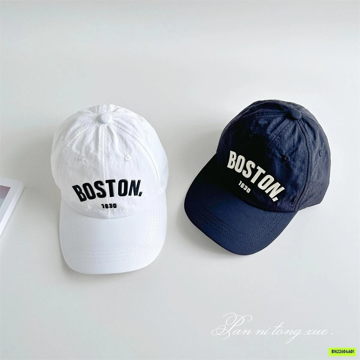 MŨ KẾT THÊU BOSTON MẸ BÉ