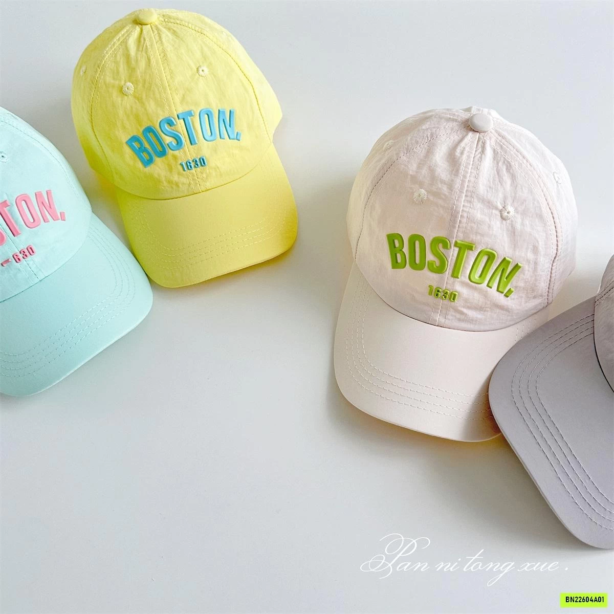 MŨ KẾT THÊU BOSTON MẸ BÉ