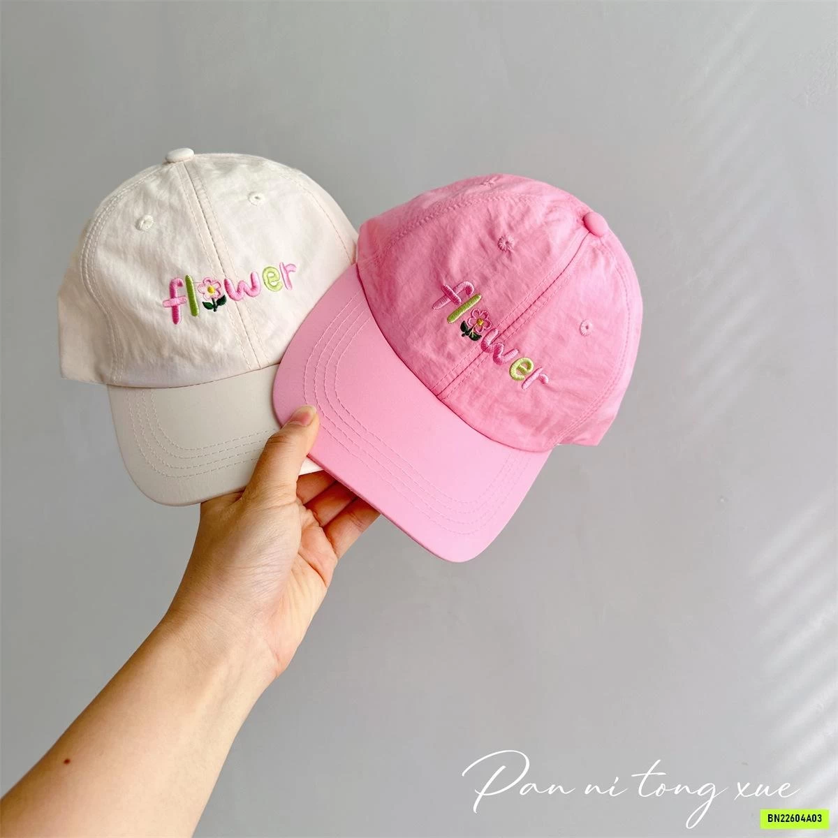 MŨ KẾT THÊU FLOWER XINH XẮN