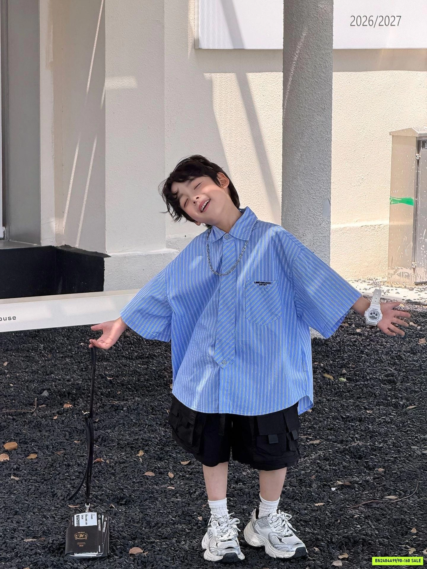 SƠ MI SỌC XANH ĐUÔI TÔM FANSHU