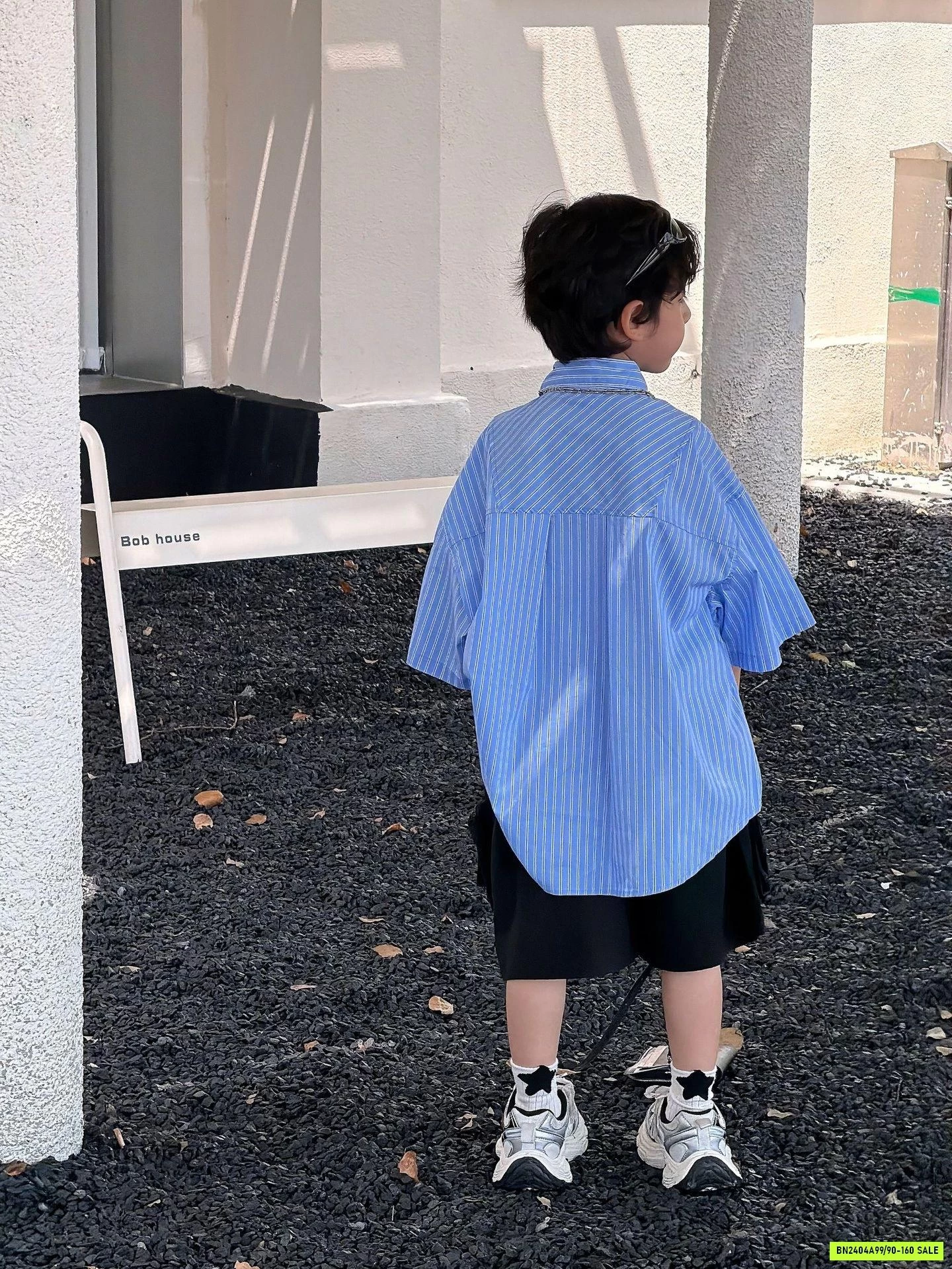 SƠ MI SỌC XANH ĐUÔI TÔM FANSHU