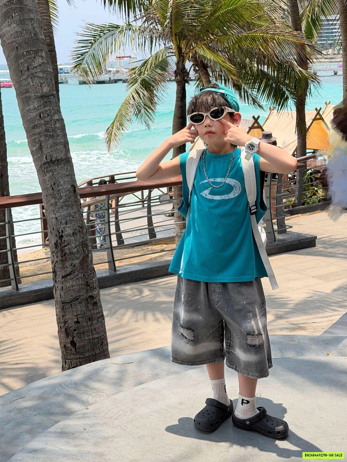 ÁO SÁT NÁCH XANH DƯƠNG FANSHU