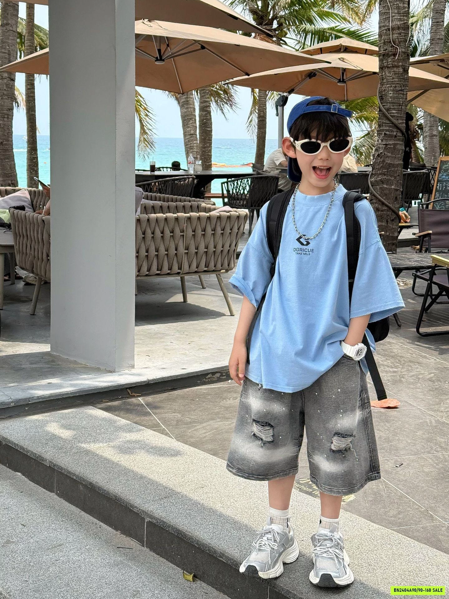 ÁO THUN XANH DƯƠNG BASIC FANSHU