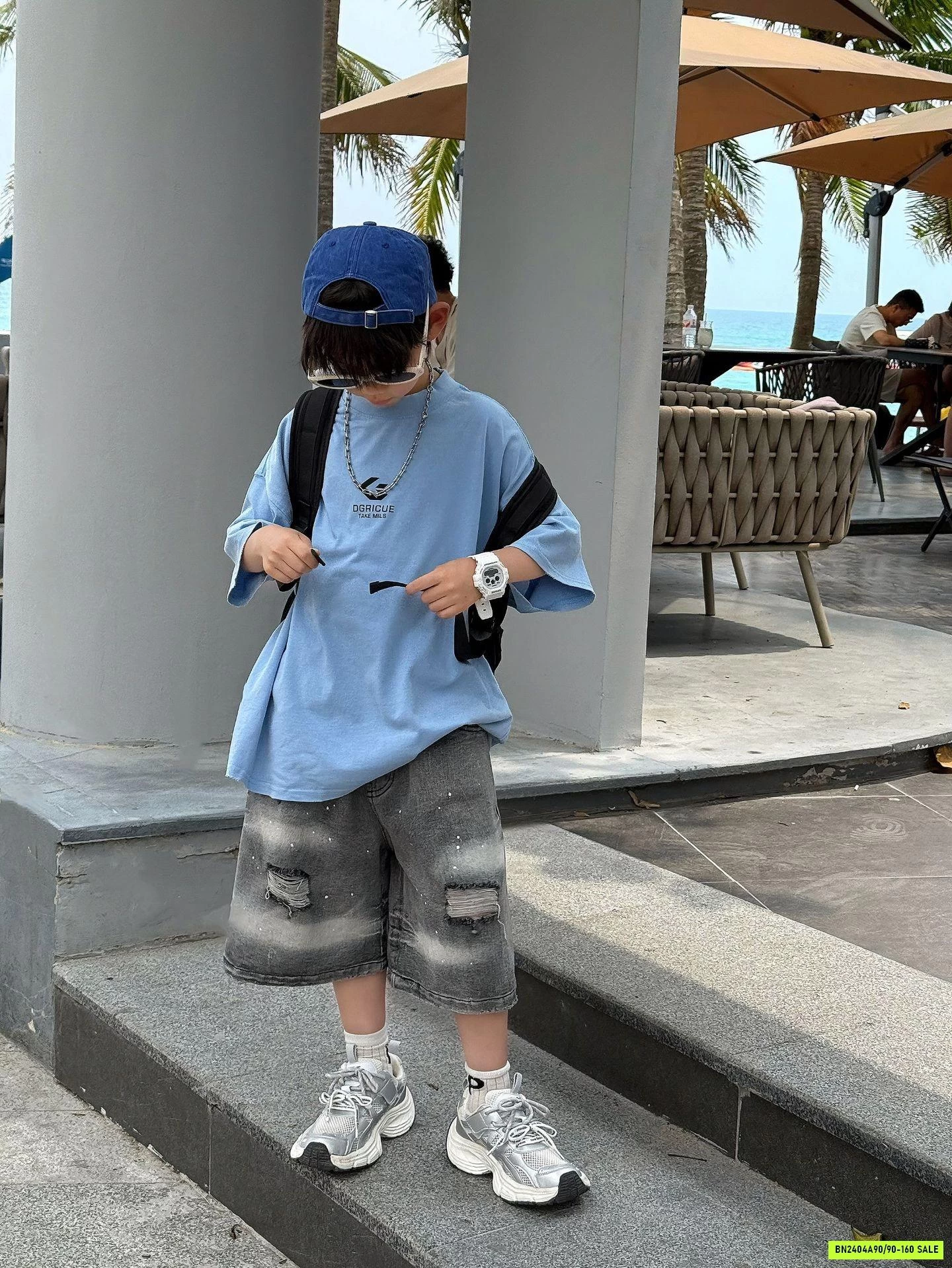 ÁO THUN XANH DƯƠNG BASIC FANSHU