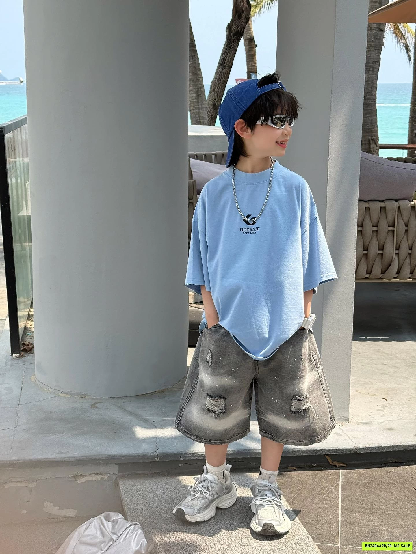 ÁO THUN XANH DƯƠNG BASIC FANSHU